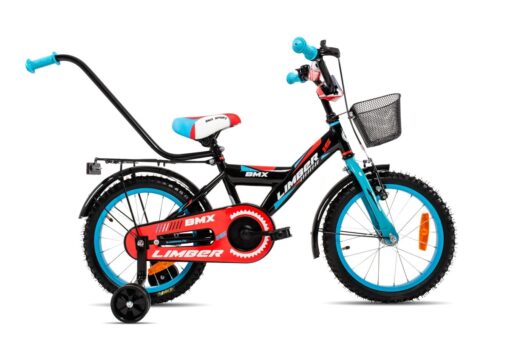 Rower dziecięcy limber 16 boy czarno-niebiesko-czerwony 2019 Rowery dla dzieci