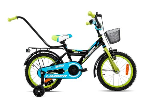 Rower dziecięcy limber 16 boy czarno-zielono-niebieski 2019 Rowery dla dzieci