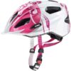 Kask uvex quatro junior biało-różowy 50-55 Rowery dla dzieci