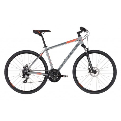 kellys: rower crossowy kellys cliff 70 2021, kolor szary-czerwony, rozmiar l Rowery dla dzieci
