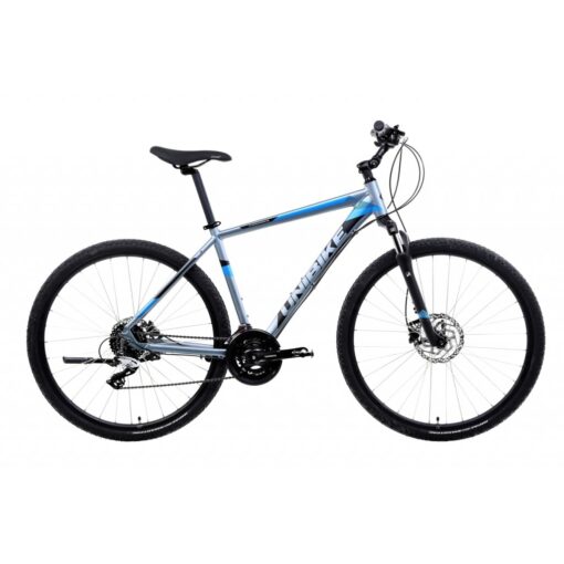 unibike: rower crossowy unibike flash man 2021, kolor grafitowy-niebieski, rozmiar 21" Rowery dla dzieci