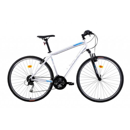 romet: rower crossowy romet orkan 2m 2021, kolor srebrny-niebieski, rozmiar 21" Rowery dla dzieci