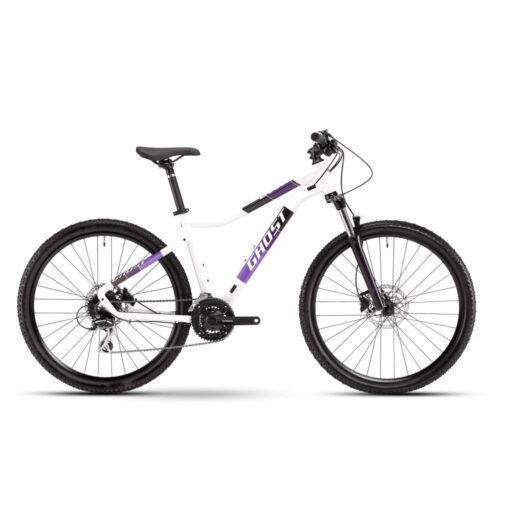 ghost: rower górski ghost lanao essential 27,5 2021, kolor biały-fioletowy, rozmiar m Rowery dla dzieci