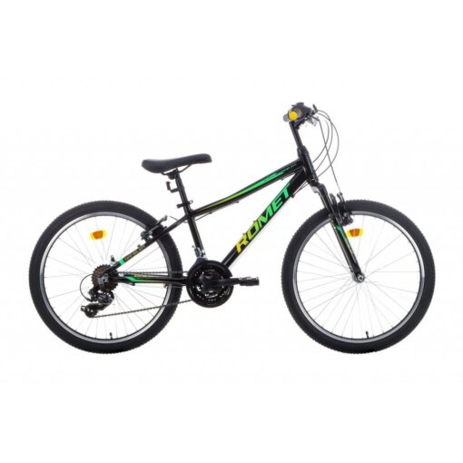 romet: rower górski romet rambler 24 2021, kolor czarny-zielony, rozmiar 13" Rowery dla dzieci