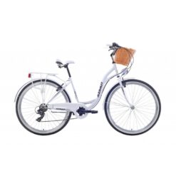 rower miejski azimut bike s7 28  + biały kosz