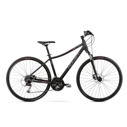 romet: rower crossowy romet orkan 3d 2022, kolor czarno-różowy, rozmiar 20"