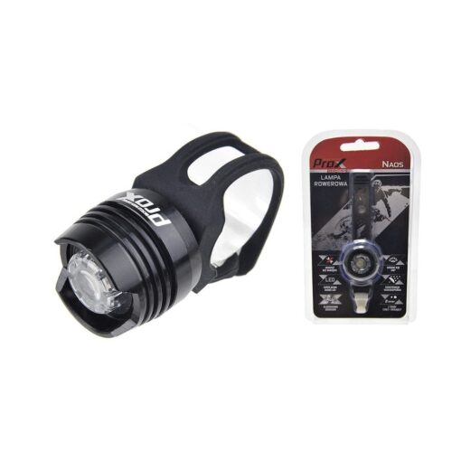 prox: lampa przód prox naos 1-led czarna