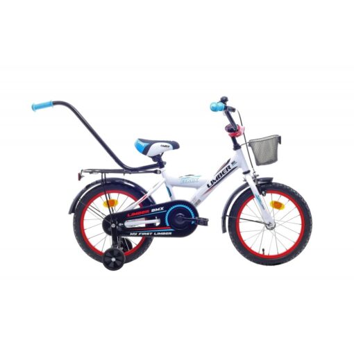 limber: rower dziecięcy limber 16 boy 2021, kolor biały-niebieski Rowery dla dzieci