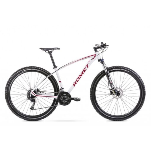 romet: rower górski romet mustang m1 2021, kolor biały-czerwony, rozmiar 19" Rowery dla dzieci