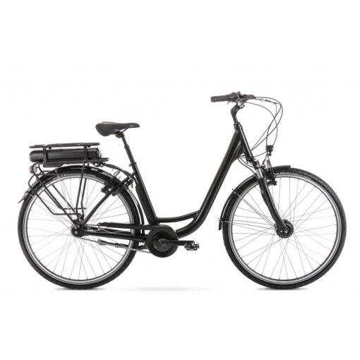 romet: rower miejski elektryczny romet metron 2021, kolor czarny, rozmiar 20"