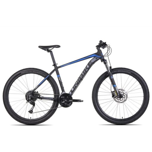 unibike: rower górski unibike shadow 27,5 2021, kolor czarny-niebieski, rozmiar 18" Rowery dla dzieci
