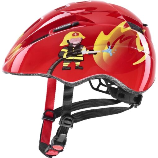 uvex: kask rowerowy dziecięcy uvex kid 2 red fireman Rowery dla dzieci