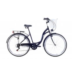 rower miejski azimut bike s7 28  + biały kosz