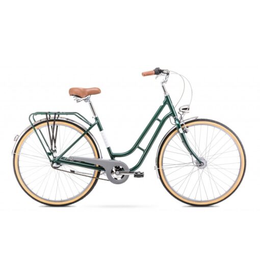romet: rower miejski romet luiza classic 2022, kolor zielony Rowery dla dzieci