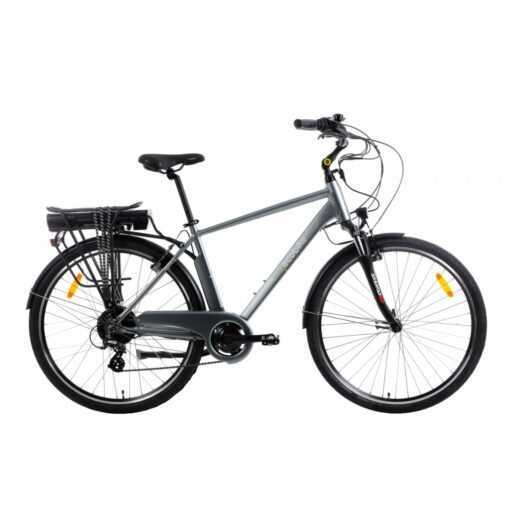 rower miejski elektryczny ecobike traffic grey man 2022 13ah - rozmiar 19" ecobike